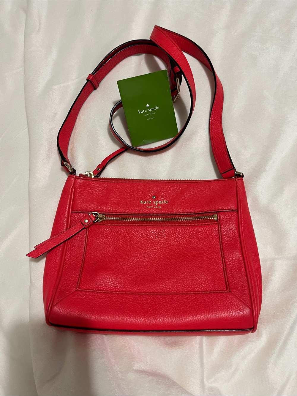 Kate Spade New York Cobble Hill Deni Crossbody Geranium Coral